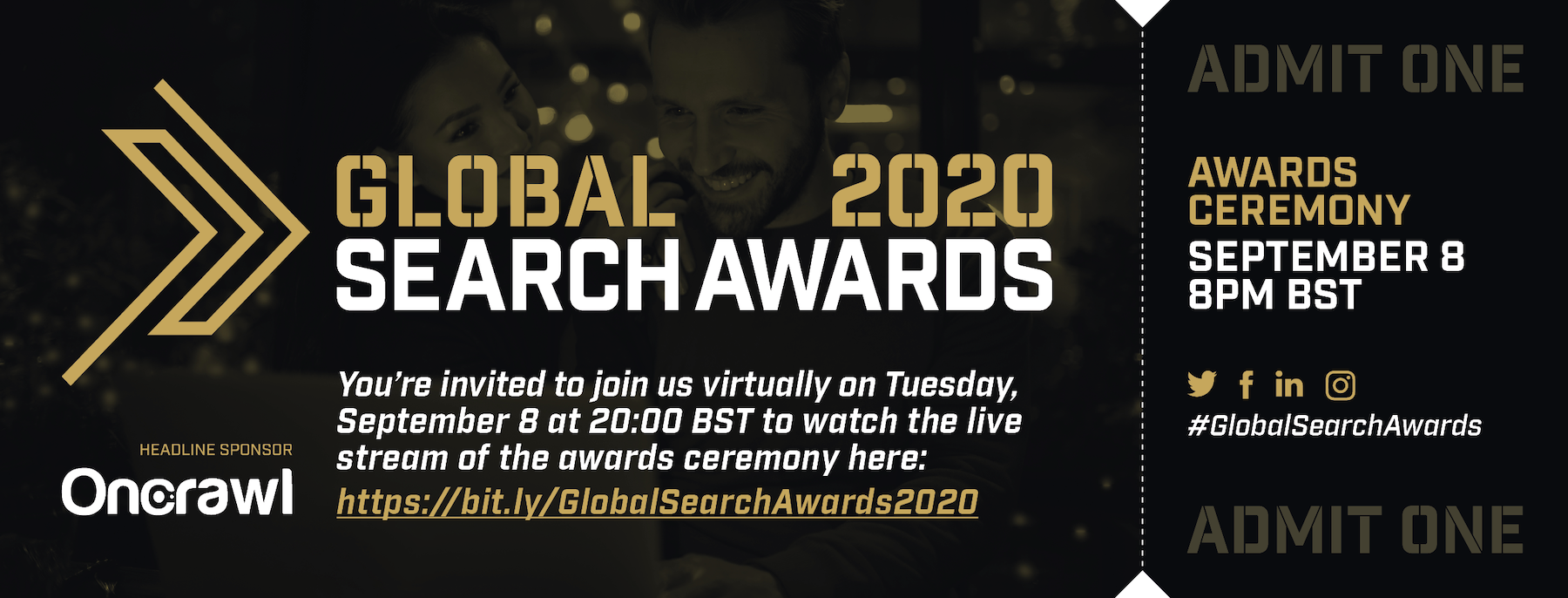 Global Search Awards 2020 Watch it live today/tonight! We Are Search